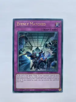 Evenly Matched - 1st Edition Ultra Rare RA01-EN074 Yugioh - Image 1