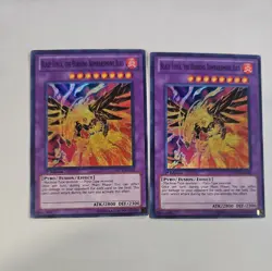 Blaze Fenix, the Burning Bombardment Bird PRC1-EN012 Super 1st Edition Yugioh x2 - Image 1