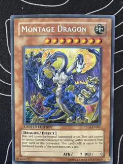 Yugioh Montage Dragon CT05-ENS01 Secret Rare Limited Edition - Near Mint NM - Image 1