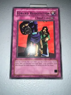 Yugioh Forced Requisition Eye of Anubis Symbol Misprint Error MP PSV-025 Aligned - Image 1