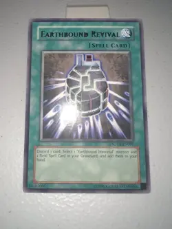 Yugioh Earthbound Revival Misprint Error LP SOVR-EN087 Overstamped Name Silver - Image 1