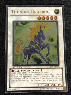 Yugioh Thunder Unicorn DREV-EN040 1ST ULTIMATE (NM) - Image 1