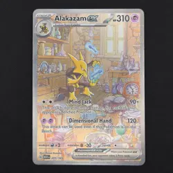 Pokemon TCG Card Alakazam ex 201/165 S&V 151 Special Illustration Rare - NM - Image 1