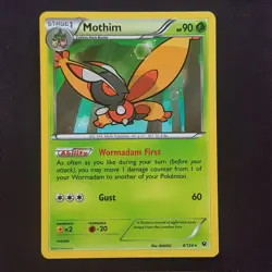 Mothim 4/124💯MINT💯Fates Collide Pokemon Card TCG - Image 1