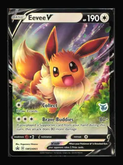 Eevee V SWSH065 SWSH: Sword & Shield Promo Cards,Holo Pokemon TCG LP - Image 1
