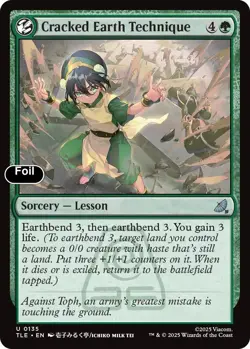 Cracked Earth Technique Foil 135 Avatar: The Last Airbender: Eternal-Legal NM EN - Image 1