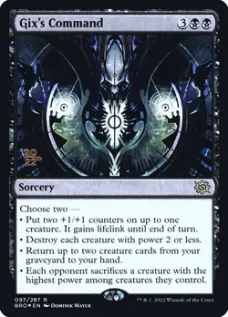 [MTG] Gix's Command (Foil) (097s) (PBRO) NM - Image 1