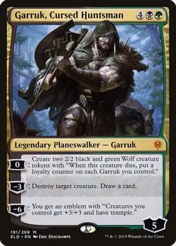 [MTG] Garruk, Cursed Huntsman (191) (ELD) NM - Image 1