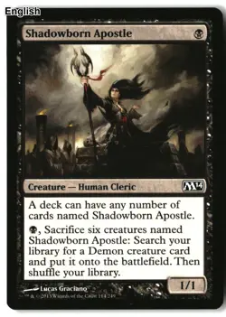 MTG Shadowborn Apostle [M14 - 114] LP - Image 2