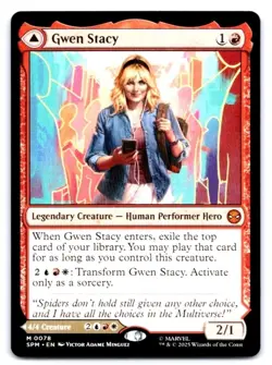 1x MTG Gwen Stacy - Spider-Man Mythic! NM Mint - Image 1