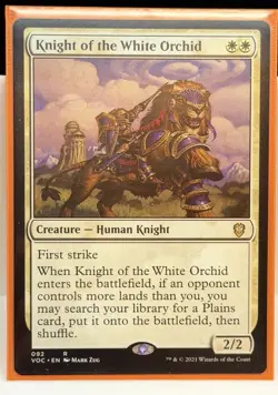 MTG 1x Knight of the White Orchid # 88 Crimson Vow Magic the Gathering x1 NM - Image 1