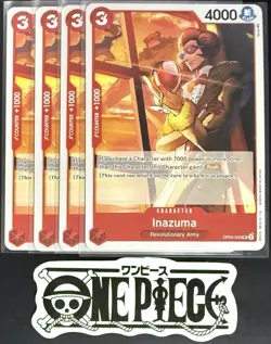4x One Piece OP05-003 UC Inazuma - English - Play Set - Regular - TCG - NM/M - Image 1