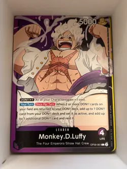 OP09-061 Monkey.D.Luffy English L One Piece TCG Card Game - Image 1