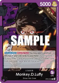 OP05-060 Monkey.D.Luffy English L One Piece TCG Card Game - Image 2