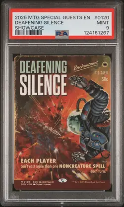 2025 MTG EDGE OF ETERNITIES SPECIAL GUESTS SHOWCASE DEAFENING SILENCE PSA 9 - Image 1