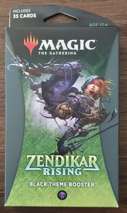 Magic The Gathering - Zendikar Rising Black Theme Booster - Brand New - Image 1