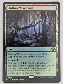 (Foil) Shifting Woodland #228 Modern Horizons 3 MTG NM - Image 1