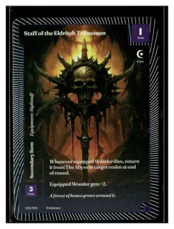 Wonders of the First Existence #123 Staff of the Eldritch Tribesmen Epic Foil - Image 1