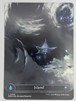 (Foil) Island (0263) (Borderless) (0263) Edge of Eternities NM - Image 1