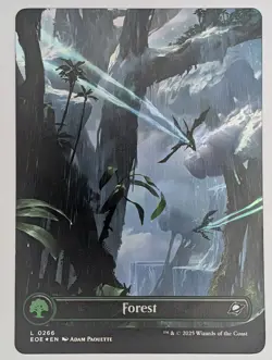 (Foil) Forest (0266) (Borderless) (0266) Edge of Eternities NM - Image 1