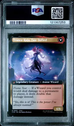 2025 MTG FINAL FANTASY KUJA, GENOME SORCERER/TRANCE KUJA, FATE DEFIED PSA 9 - Image 2