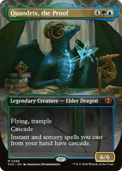 MTG Quandrix, the Proof - Foil - Borderless, NM-Mint, English Secrets of Strixha - Image 1