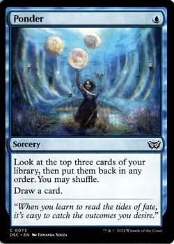 NM - Ponder C Commander: Duskmourn: House of Horror 73 - Image 1