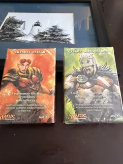 2 Magic The Gathering CCG Planeswalker Promo Starter Decks Mint Chandra Garruk - Image 1
