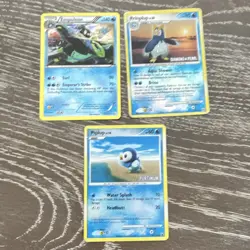 Pokemon TCG Diamond & Pearl/Platinum Empoleon Prinplup Piplup 3-Card Lot EN - Image 1