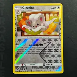 Cinccino 86/111 Crimson Invasion LP Reverse Holo Pokemon Card TCG – NM - Image 1