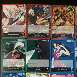 20 x One Piece TCG Leader cards - Monkey D Luffy, Boa Hancock, Sabo, Ace & more - Image 2