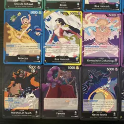 20 x One Piece TCG Leader cards - Monkey D Luffy, Boa Hancock, Sabo, Ace & more - Image 4