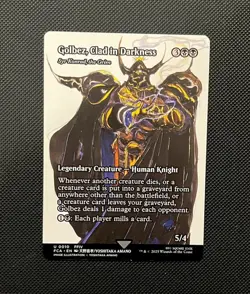 Golbez, Clad in Darkness #10 - Magic: The Gathering / Final Fantasy Boarderless - Image 1