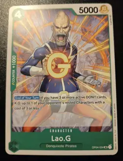 Lao.G OP04-034 Uncommon Kingdoms Of Intrigue One Piece Card Game - Image 1