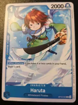 Haruta OP13-045 Common Carrying On His Will One Piece Card Game - Image 1