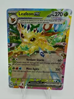 Leafeon ex 006/131 Prismatic Evolutions Double Rare Pokemon Card - Image 1