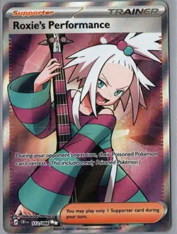 Roxie's Performance 112/086 Ultra Rare Chaos Rising Pokemon Holo Near Mint - Image 1