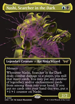 Nashi, Searcher in the Dark - Duskmourn: House Of Borderless Regular MTG-NM - Image 1
