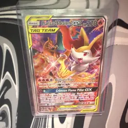 Charizard & Braixen GX TAG TEAM Holo Promo SM230 SM EN Pokemon Card 270 HP - Image 1