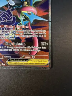 Pokemon Mega Greninja ex 100/086 ME04: Chaos Rising Ultra Rare - NM - Image 5