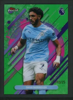 2026 OMAR MARMOUSH 13/25 TOPPS FINEST PREMIER LEAGUE RARE - Image 1