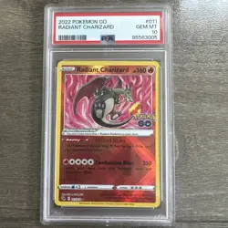 2022 POKEMON GO #011 RADIANT CHARIZARD PSA 10 - Image 1