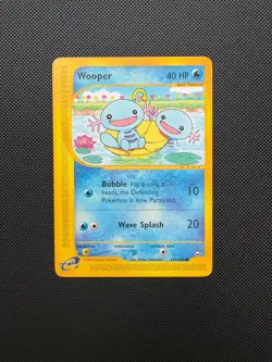 Pokemon Card Wooper - Aquapolis Set 117/147 Common Non Holo 2002 - LP - Image 1