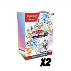 2x Pokemon TCG: Scarlet & Violet Prismatic Evolutions Booster Bundle | SEALED ✅ - Image 1