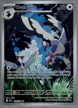 Tranquill 149/086 Holo Illustration Rare Black Bolt Pokemon Holo Near Mint - Image 1