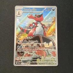Pokemon TCG Black Bolt 137/086 Krookodile Illustration Rare - Image 1