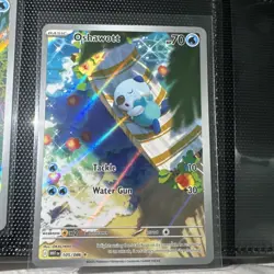 Pokemon TCG Oshawott Illustration Rare White Flare Card 105/086 Near Mint - Image 1