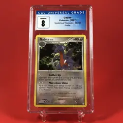 Pokemon Gabite CGC 8 Prerelease Mysterious Treasures Diamond & Pearl Rare 48/123 - Image 1