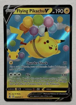 Pokemon Celebrations Flying Pikachu V 006/025 Ultra Rare Holo NM - Image 1