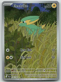 Pokemon Electrike 196/182 Destined Rivals Illustration Rare Holo NM - Image 1